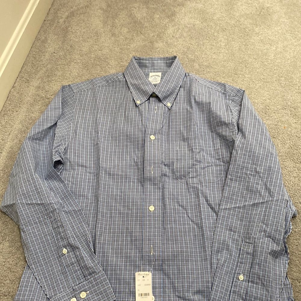 Brooks, brother, long sleeve, dress shirt, all cotton Regent collection